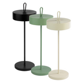 APS Cleo Metal Black/Green/White Table Lamp 35cm